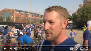 Colts tailgate with IndyCar driver Charlie Kimball