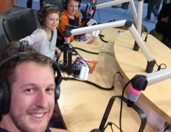 Charlie makes a pit stop at Seacrest Studios